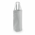 The Westford Mill WM620 is a large, light gray fabric tote bag with two handles, specifically designed for carrying bottles.
