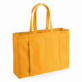 A large tote bag in bright yellow with two handles, from Westford Mill, product WM818.