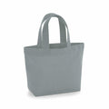 A light gray WM845 tote bag from Westford Mill with short handles, standing upright against a white background.