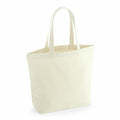 A simple, light beige canvas tote with two handles from Westford Mill, model WM965.