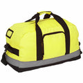 A spacious Yoko YK151 duffel bag in yellow, featuring black and gray accents.