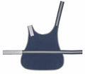 The Yoko YK180 vest is designed in blue with gray and white accents, featuring adjustable straps and a contoured shape for optimal protection.