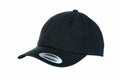 Flexfit By Yupoong black baseball cap, model YP022, featuring a curved brim with a "Classic" sticker on the side.