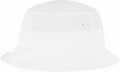 A Flexfit By Yupoong YP039 bucket hat is displayed against a solid white background, showcasing its simple stitching and air holes on the side.