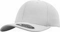 Flexfit By Yupoong YP062 baseball cap featuring a curved brim and a sticker on the visor in gray.