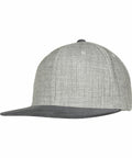 A Flexfit By Yupoong YP090 with a slightly darker gray brim and button on top.