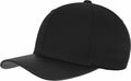 A YP103 cap from Flexfit By Yupoong, featuring a black design with a textured brim.