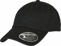 Black YP172 baseball cap with a sticker on the brim displaying "FLEXFIT TECH 110 ONE TEN" by Flexfit By Yupoong.