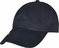 Flexfit By Yupoong's YP175 is a black baseball cap featuring a curved brim and six panels.