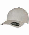 A light gray Flexfit By Yupoong YP178 baseball cap with a slightly curved brim.